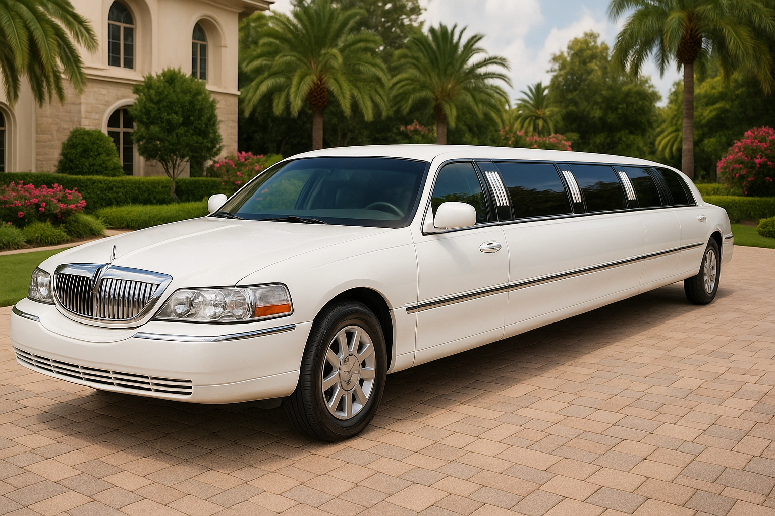 Classic White Limo